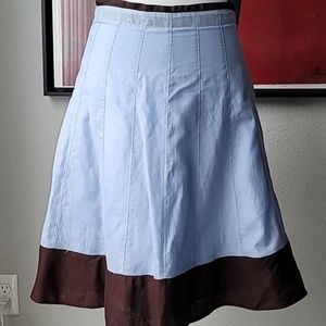 Banana Republic Blue and Brown Skirt NWT Size 0